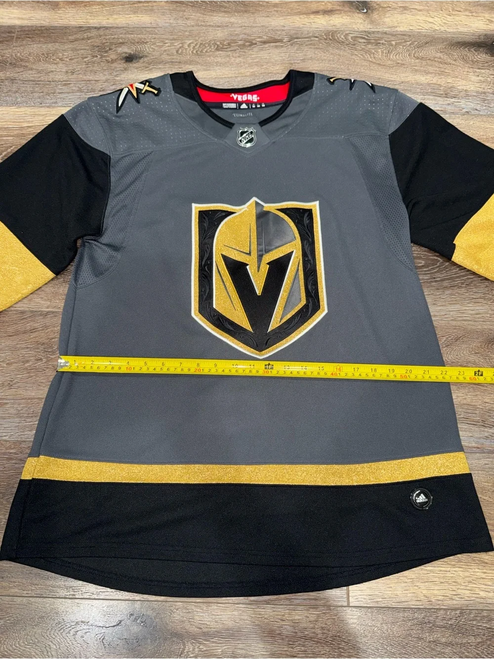 Men's Vegas Golden Knights Adidas Gray Alternate Jersey Size 50